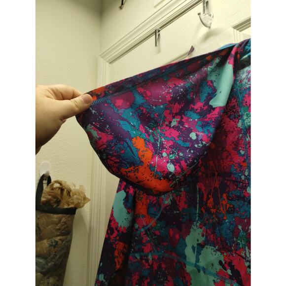 Reel Legends Womens Size 1X Freeline Multicolor Hooded Thumbholes Activewear Top - Picture 4 of 7